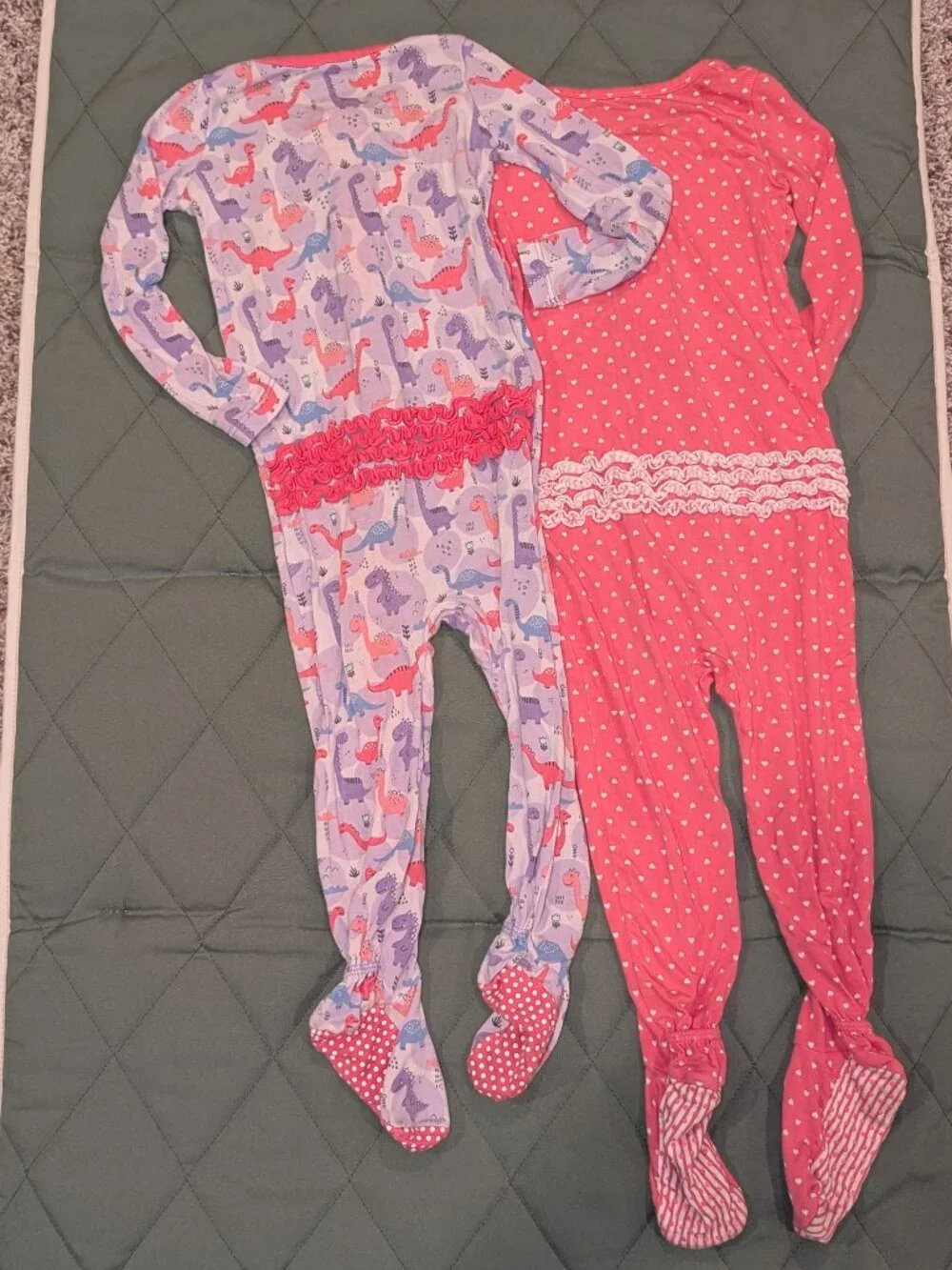 Rufflebutts Footie Pajamas 18-24m Lot of 2